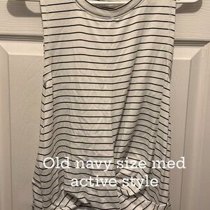 Striped Sleeveless Top Active old navy